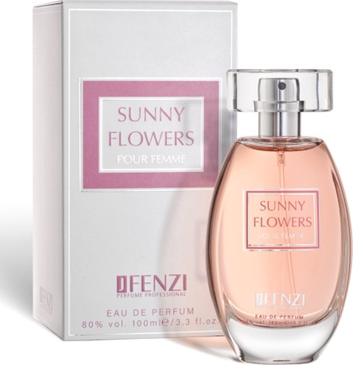 Bloemige merkgeur voor dames, JFenzi Sunny Flowers - eau de parfum - 100ml -