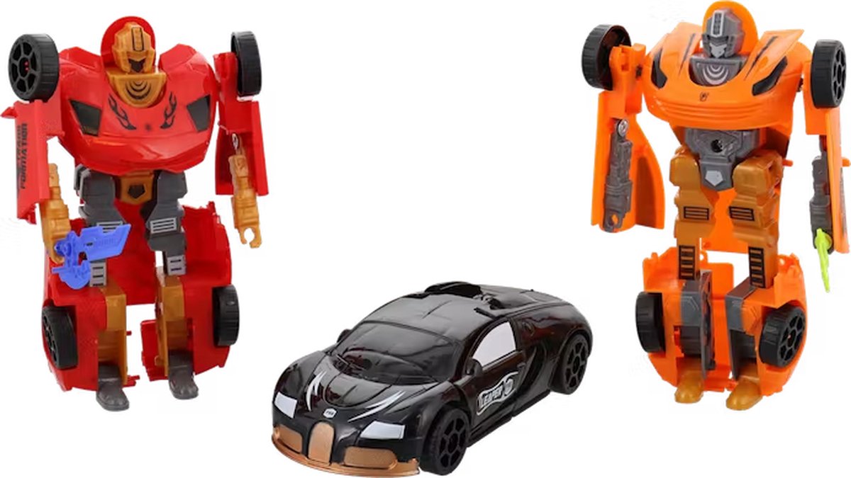 3x Roboforces transformer robot Speelgoed Kinderen Robots