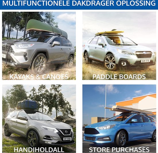 HandiRack Universeel Auto Dakrek - Quick Fit Zwaar Uitgevoerd ...