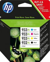 HP 932XL Black/933XL Cyan/Magenta/Yellow 4-pack Original Ink Cartridges cartouche d'encre 4 pièce(s) Rendement élevé (XL) Noir, Cyan, Magenta, Jaune