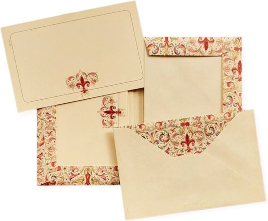Kartos Giglio Italiaans briefpapier 10 kaarten met 10 enveloppen -  moederdag cadeautje | bol
