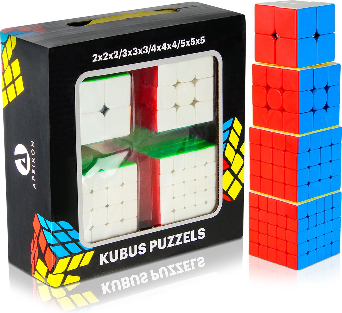 Apeiron Speed Cubes 2x2 3x3 4x4 5x5 Set 4 In 1 Brein Breker Speedcube