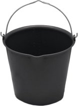 Emmer - 15 liter -  Zwart - met schenktuit