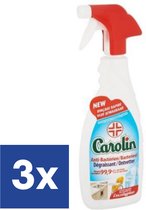 Spray dégraissant Antibacterieel Carolin - 3 x 650 ml