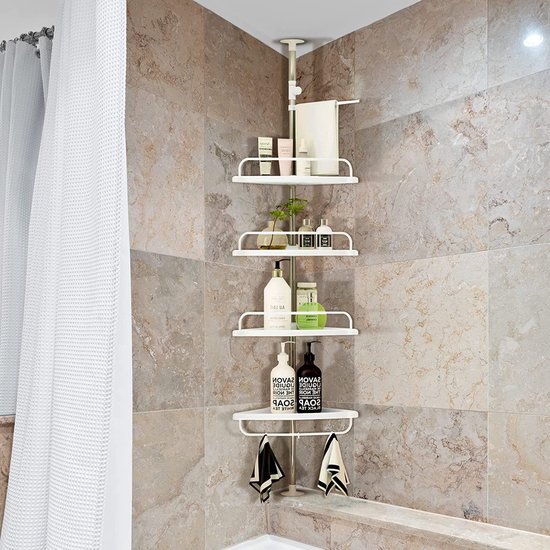 Badkamer Douche Rack Organizer Geen Boren Lifting