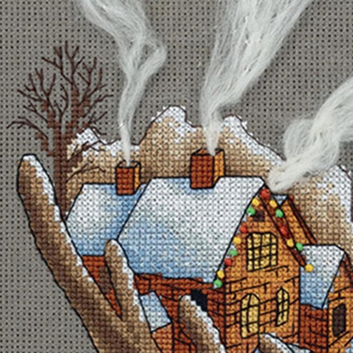 PANNA Borduurpakket Kerst Elanden - Borduren voor volwassenen - ZM-7103 — afbeelding 5