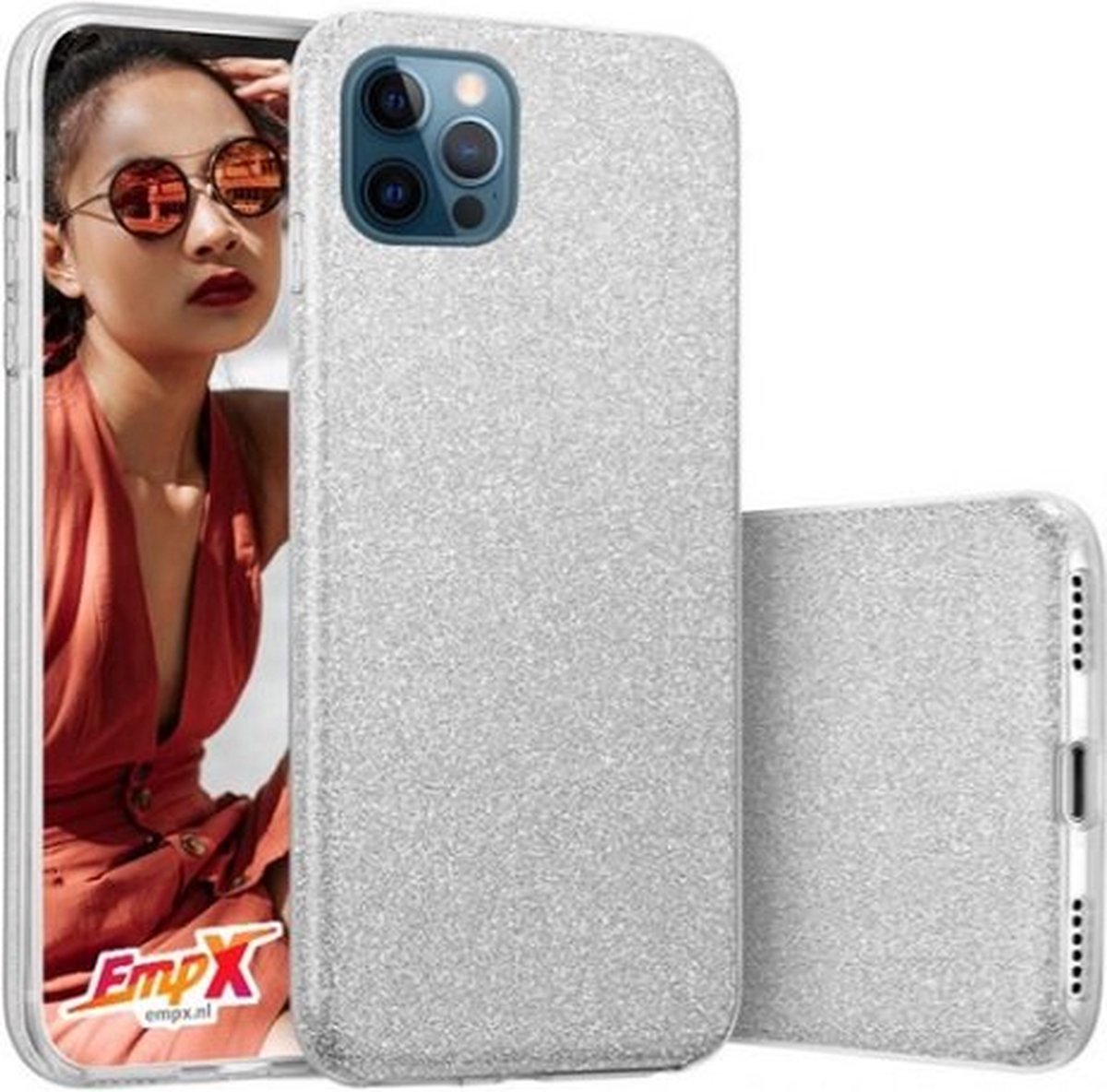 Samsung S20 Siliconen Glitter Hoesje Zilver