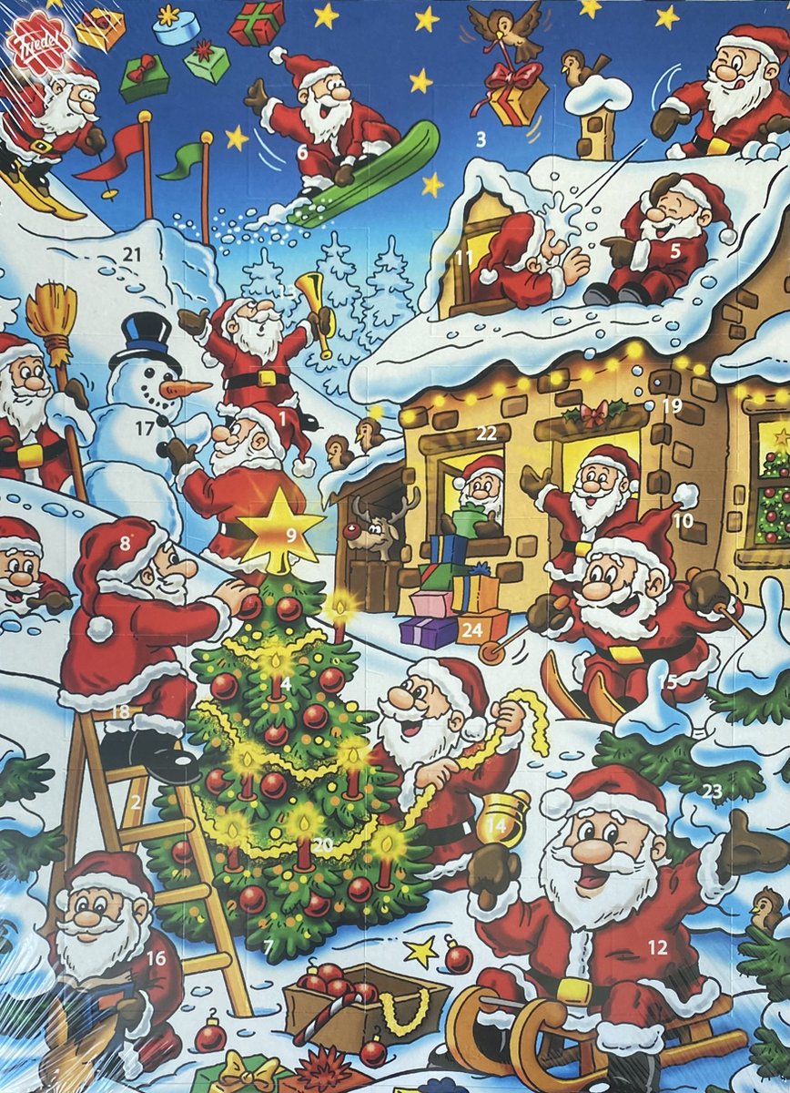 Chocolade Adventskalender - 1 x 65 gram – foto 2