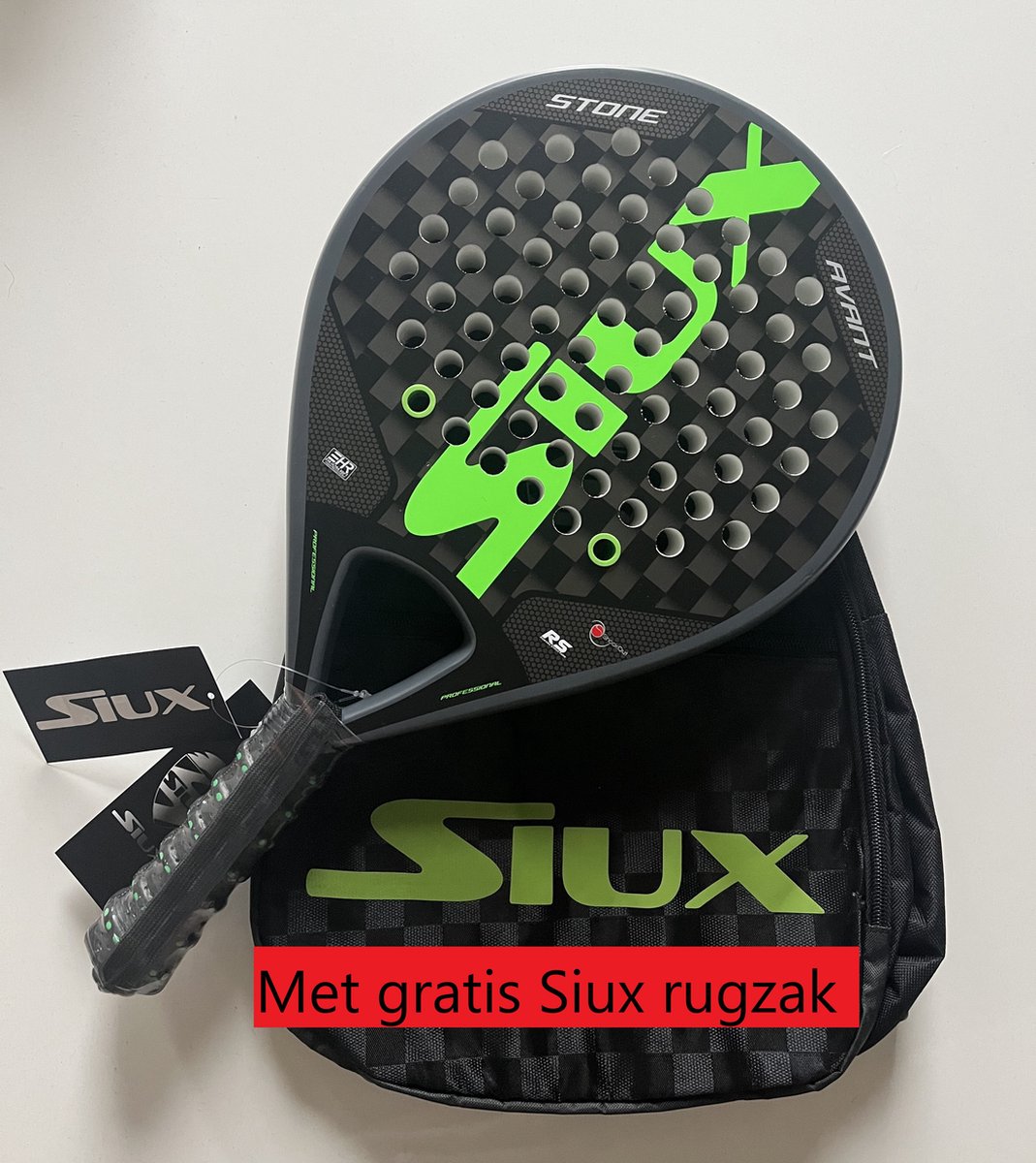 Siux Stone Avant Padel racket met gratis Siux rugzak