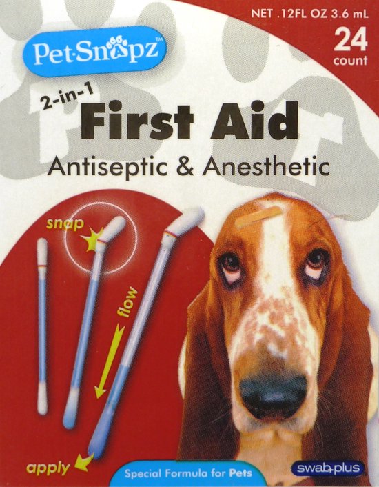 Pet Snapz First Aid 2in1 Antiseptic Anesthetic Dog Pet Pain