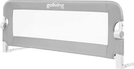 Goliving bedhekje – Bedhek – Bedrail – Inklapbaar bedrekje – 120 x 45 cm – Grijs