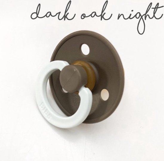 Bibs fopspeen maat 1 618 maanden 2 stuks Glow in the Dark Dark