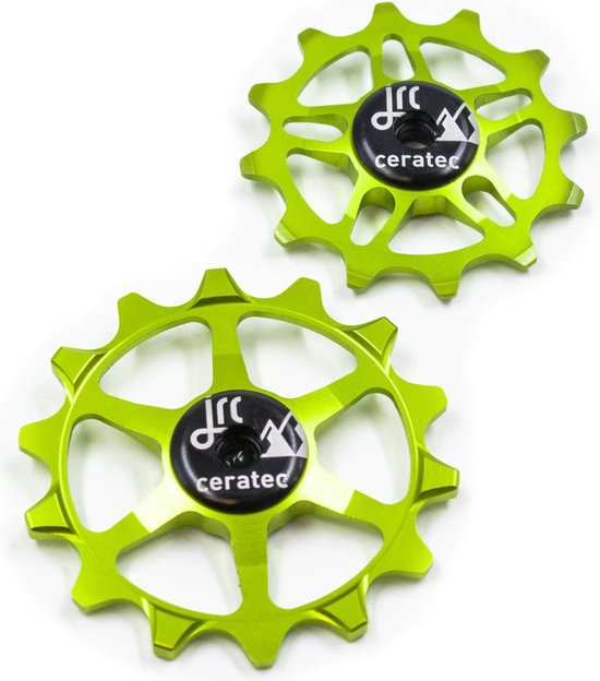 14/12T Ceramic Jockey Wheels for SRAM Eagle Acid Green