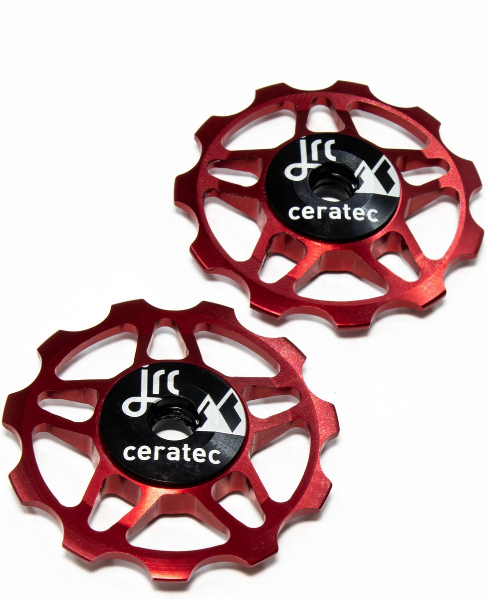 JRC-Components Ceramic Jockey Wheels 11T Red - Keramische derailleurwieltjes