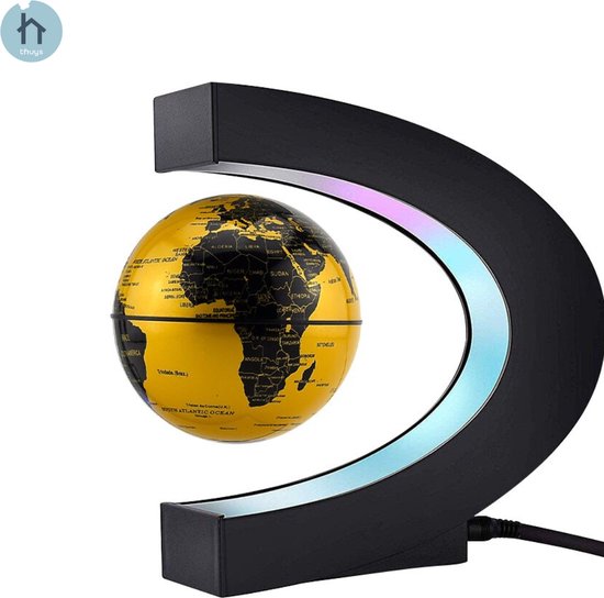 Magnetische zwevende wereldbol, veelkleurige zwevende bol, drijvende led voor slaapkamer, kantoor, nachtdecoratie, educatief cadeau voor kinderen