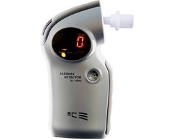 ACE AL6000 Testeur d'alcool Argent 0,0 à 4 Capteur interchangeable, Incl. affichage
