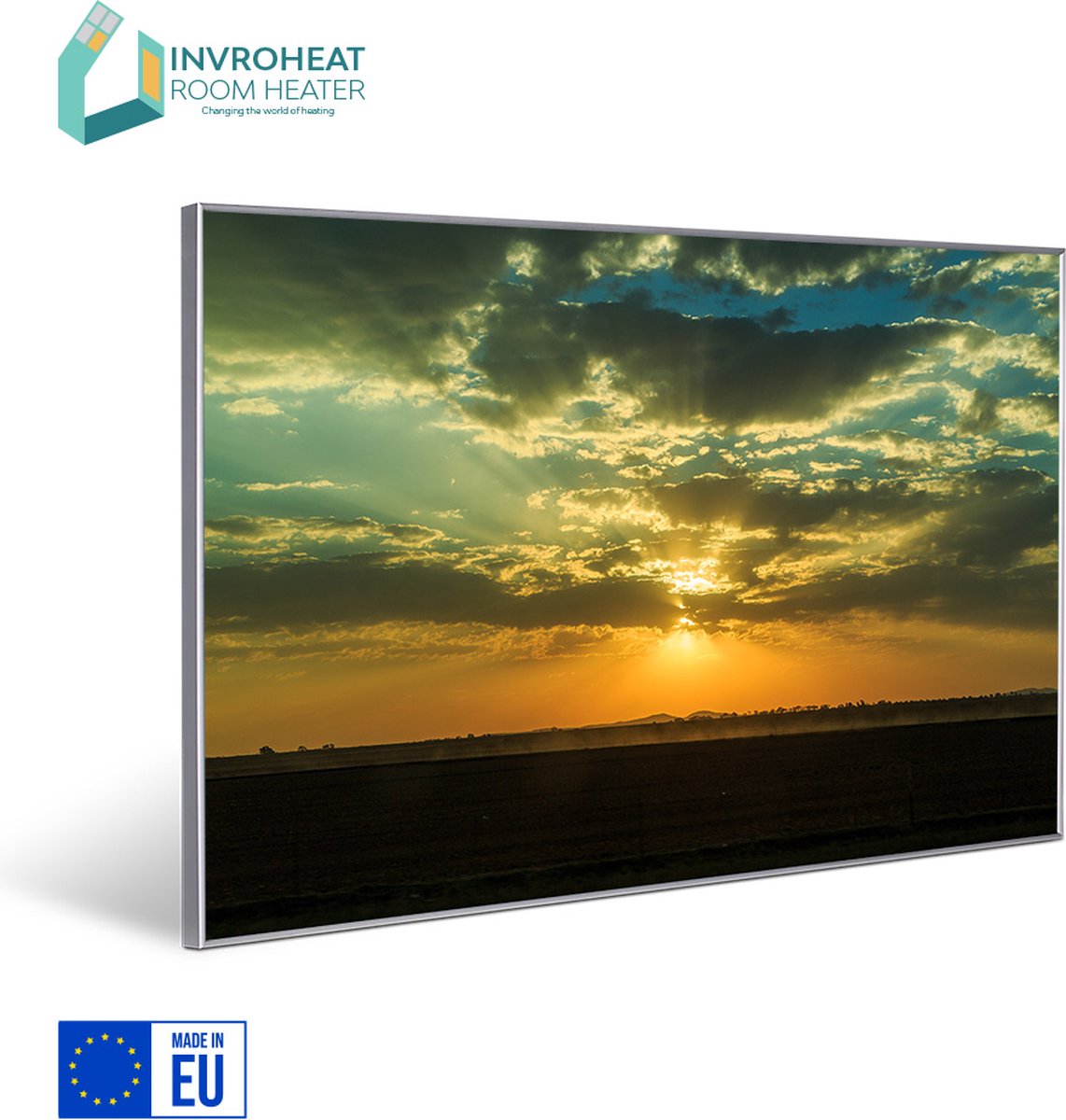 IHWS2022-2635 - Infrarood paneel - 915x610mm - Sunset in South Africa, Zonder thermostaat