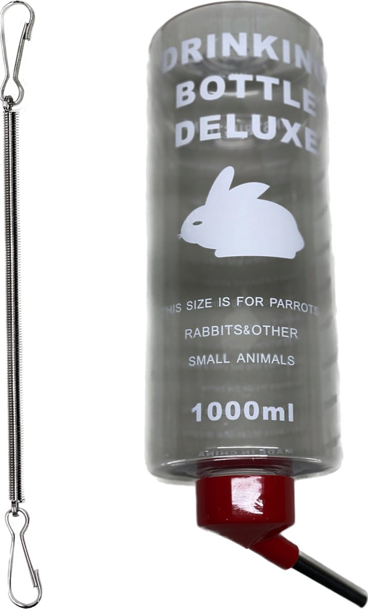 Drinkfles 1000ml voor konijnen - Knaagdieren drinkfles