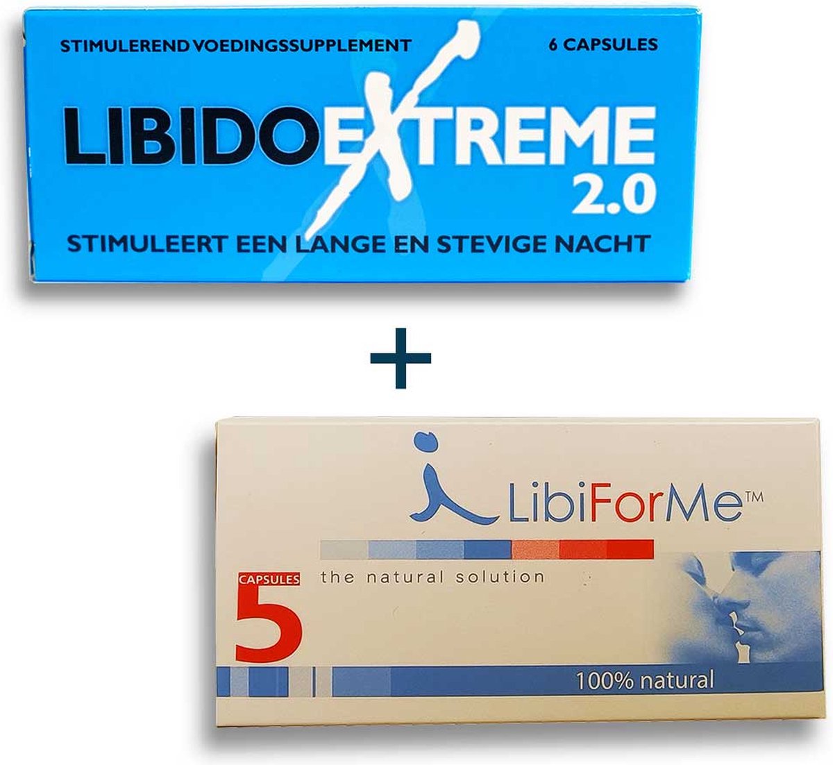 Libido Extreme 2.0 + LibiForMe / Libido Forte - Combinatie voordeel - Erectiepillen voor mannen -Nieuwe en verbeterde versie #1 Erectiepil in Nederland - Discreet geleverd. - Alternatief voor: Viagra, Levitra, Cialis, Forte, Kamagra en Performance.