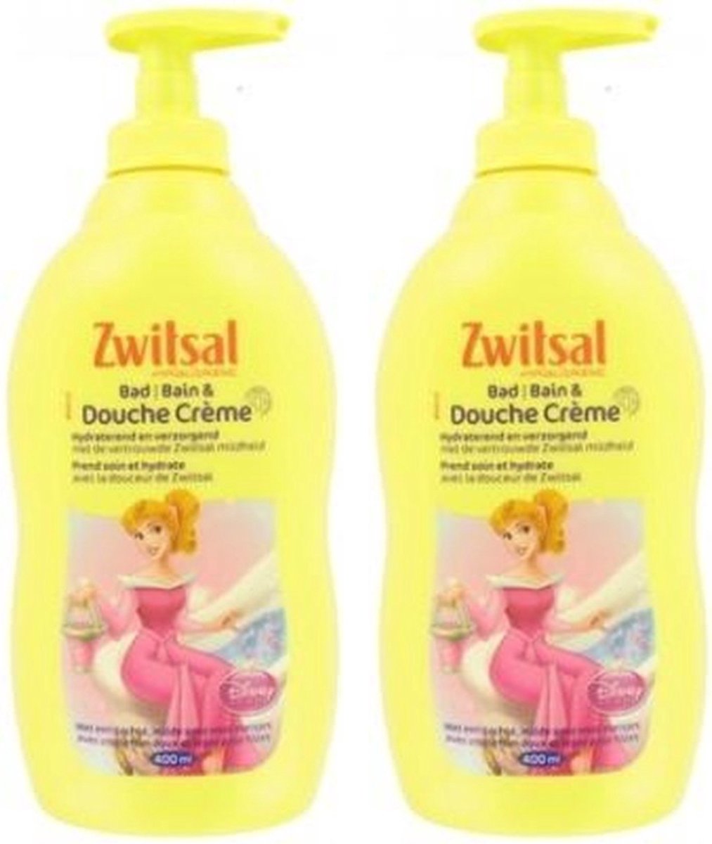 Zwitsal Disney Princess Douche Crème Mild - Bundel - 2 x 400 ml