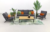 Atlanta/Mindo stoel-bank loungeset - 4-delig