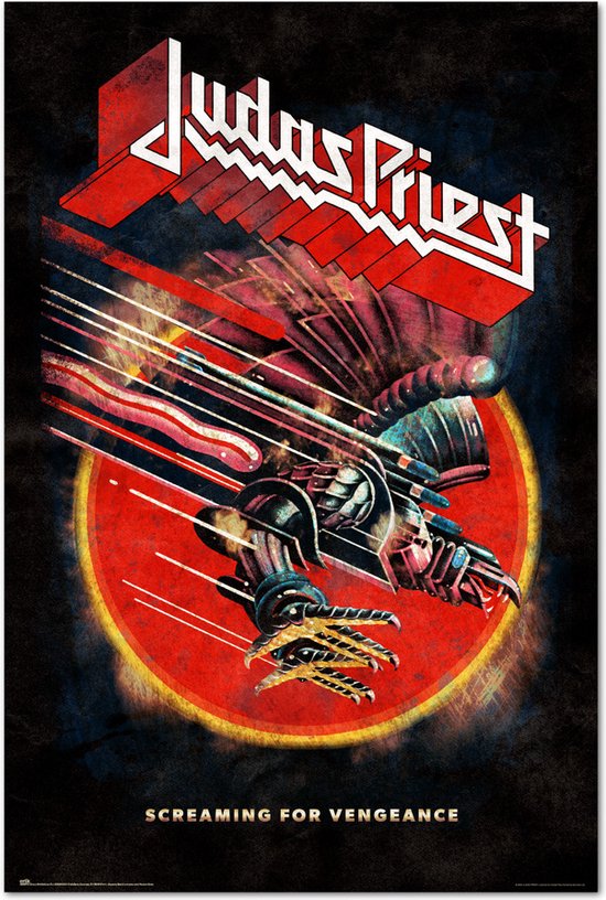 Judas Priest poster HeavyMetalBand - Screaming for Vengeance - Rob Halford - 61 x 91.5 cm.