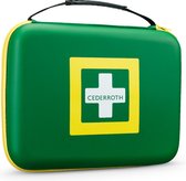 Cederroth ® | First Aid Kit Medium | Goed gevulde EHBO-doos van duurzaam, rubberachtig materiaal met praktisch handvat en verstelbare klittenband - Eerste hulp koffer voor bedrijven of consumenten - Eerste hulp kit voor reizen of vakantie