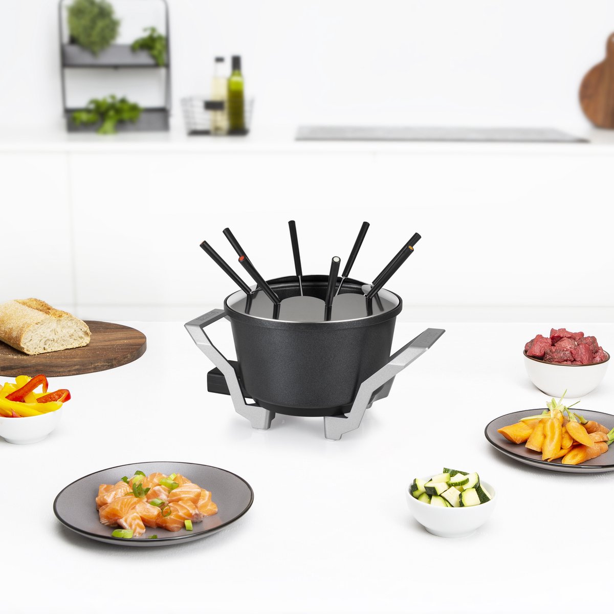 Princess Fonduepan 173100 – Elektrische fondueset - 8 personen - Geschikt voor kaas, olie, chocolade en bouillon - 2 meter snoer - Regelbare thermostaat - 1.5 liter — cadeau in Kookcadeaus - foto 6