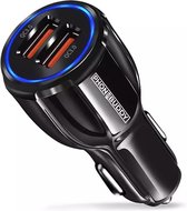 Chargeur rapide Phonebuddy 36W - Chargeur de voiture - Chargeur de voiture - 2 Portes USB - QC 3.1 12/24V - Charge 4x plus rapide