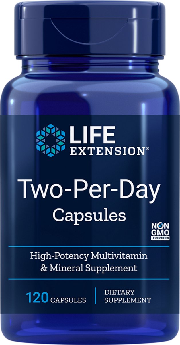 Goedkoopste Two-per-Day Multivitamine (120 capsules) - Life Extension