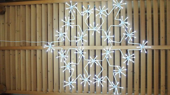 Kerstverlichting Raam Kerstkrans Sneeuwvlok Kerstster - ø18cm