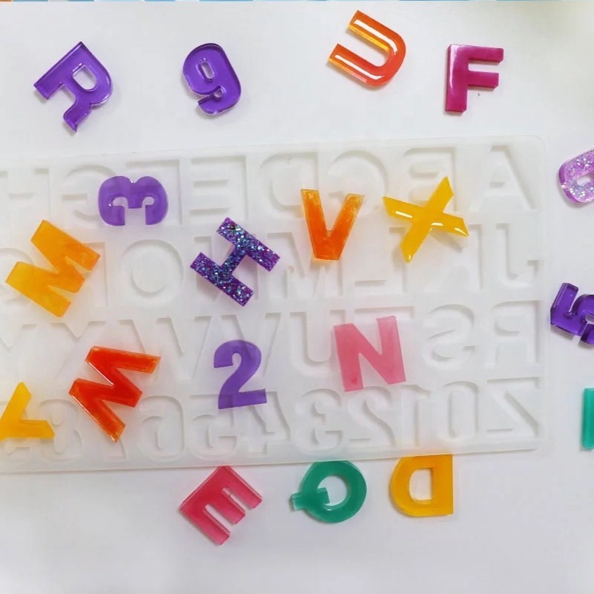 Katy Sue Siliconen Mal Fun Lettertype Alfabet en Cijfers set/2