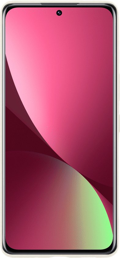 Coque Xiaomi 12 Coque Arrière En Siliconen Avec 2x Protecteur D'écran - Coque Xiaomi 12 Coque En Silicone - Wit