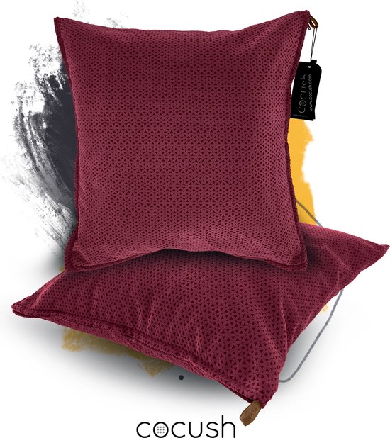 KUSzzz Graceful - Sierkussen - 48 x 48 cm - Roze Roségoud Groen