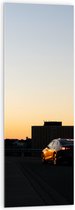 WallClassics - Acrylglas - Auto op Dak van Parkeergarage - 40x120 cm Foto op Acrylglas (Met Ophangsysteem)