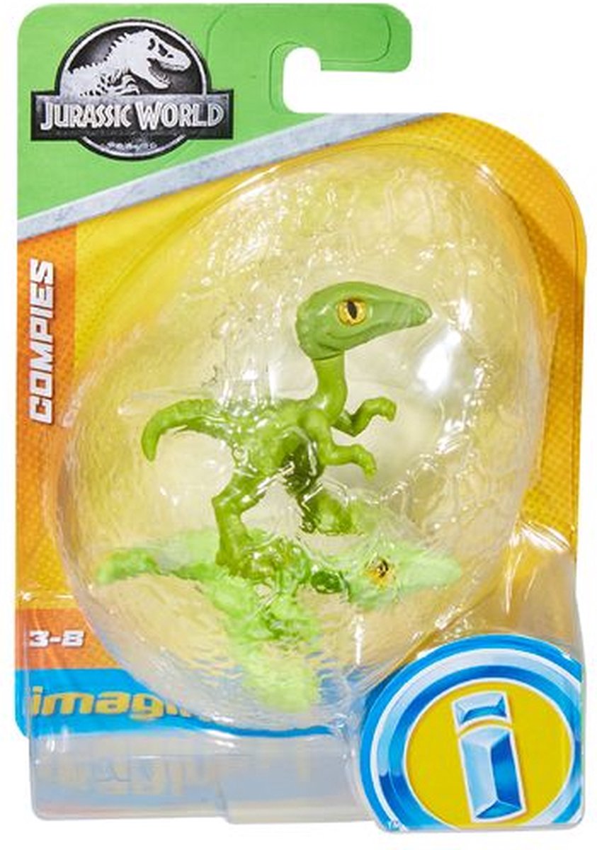 Jurassic World Compies Mini Dinosaur - 10 cm - Actiefiguur - Fisher Price