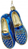 Elvis Presley Blue Suede Shoes Glazen Kerst Ornament
