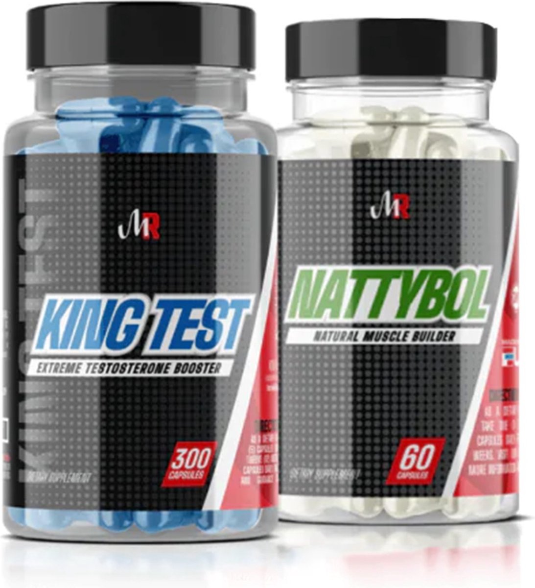 Gains Stack - Nattybol + King Test - Testosterone booster