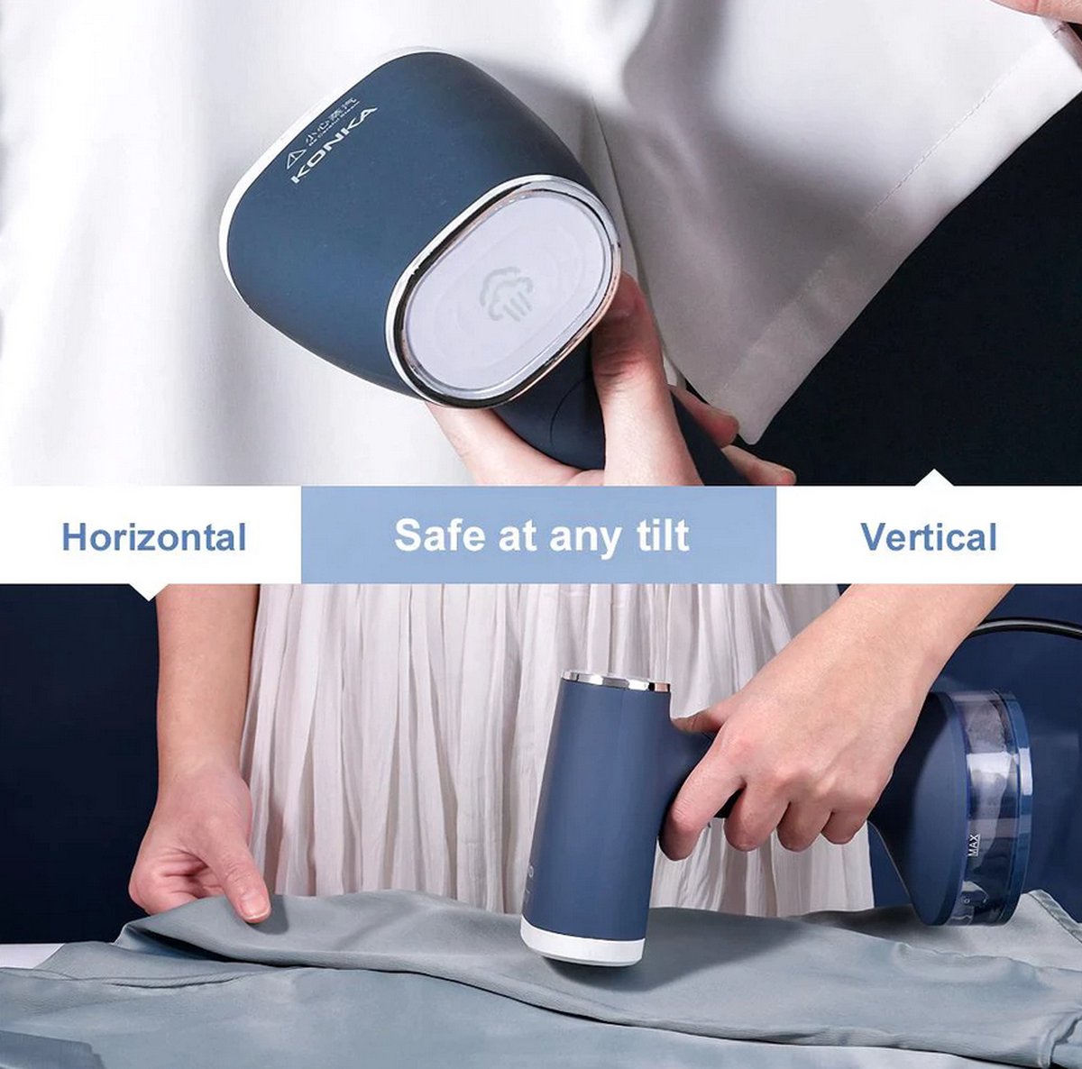 KONKA™ krachtige luxe kledingstomer - handstomer kleding - stoomreiniger - ontkreuker