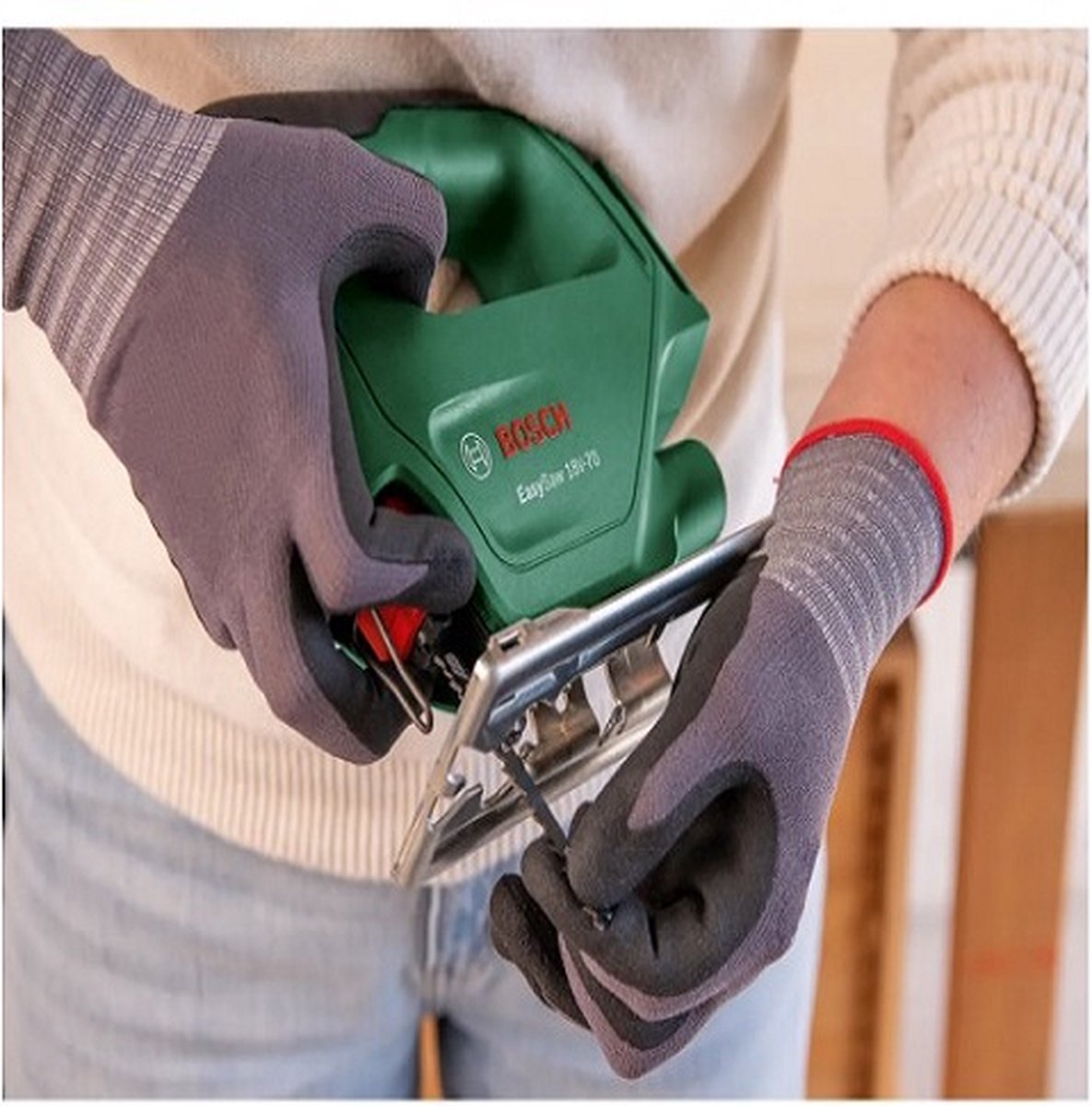 Bosch accuboormachine met klopfunctie + decoupeerzaag toolkit 18V (2 accu’s) – foto 4