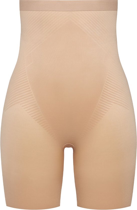 Spanx Thinstincts 2.0 High Waisted Mid Thigh Short - Beige - Maat S |  bol.com