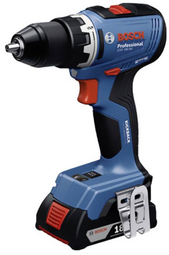 Bosch GSR 18V-65 Professional accuboormachine 18 V 63 Nm ( 06019N3200 ) Brushless Solo - zonder accu, zonder oplader