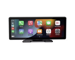 Astravon Carplay - Carplay Scherm - 10.26 inch - Inclusief Achteruitrijcamera - Navigatiesysteem - Apple Carplay - Android Auto - Bluetooth - Touchscreen - AUX - FM Transmitter - Universeel - Zwart
