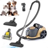 Aspirateur sans sac AG3300 - Aspirateurs - Cleaner sans sac - Adapté aux poils d'animaux - Forte puissance d'aspiration - Filtre HEPA - Compact, léger et puissant - Facile à nettoyer - Beige/Marron