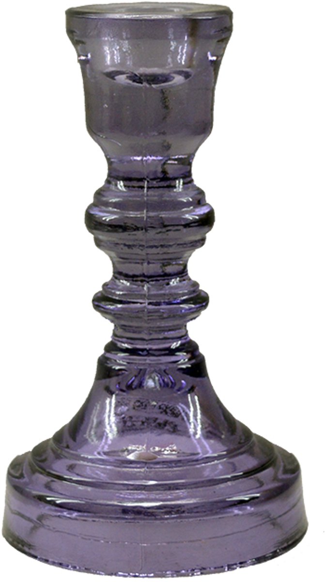 by Mooss - Kandelaar - Glas - Kaanch - Purple - Lila - 15cm - Trendy