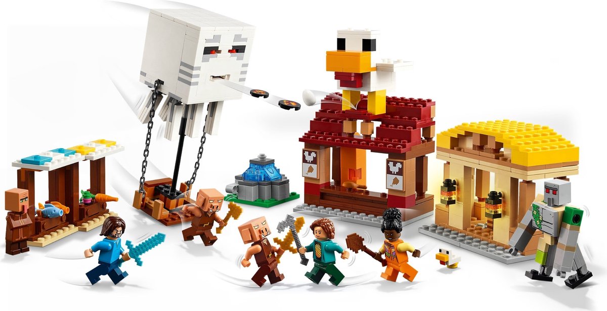 LEGO Minecraft De Ghast-Ballon Aanval op het dorp - 21273 — afbeelding 21