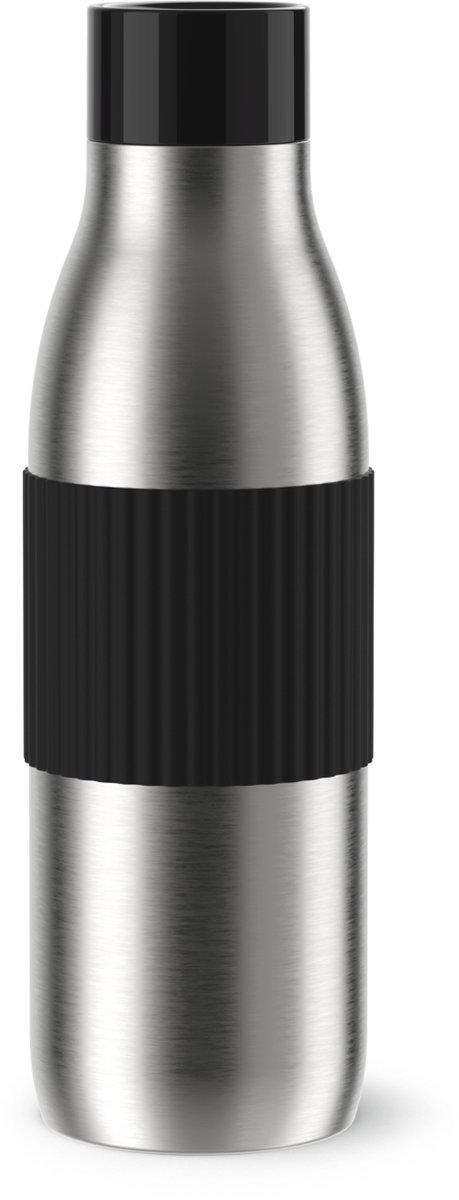 Tefal Bluspin Drinkfles - Thermosfles - 0,7L - Zwart sleeve
