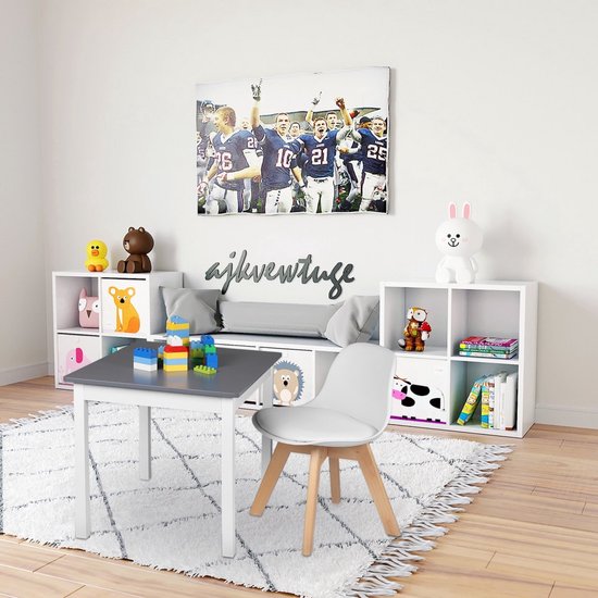 Siège baquet pour enfant - sûr et confortable - base robuste - convient à la chambre d'enfant et au salon - blanc