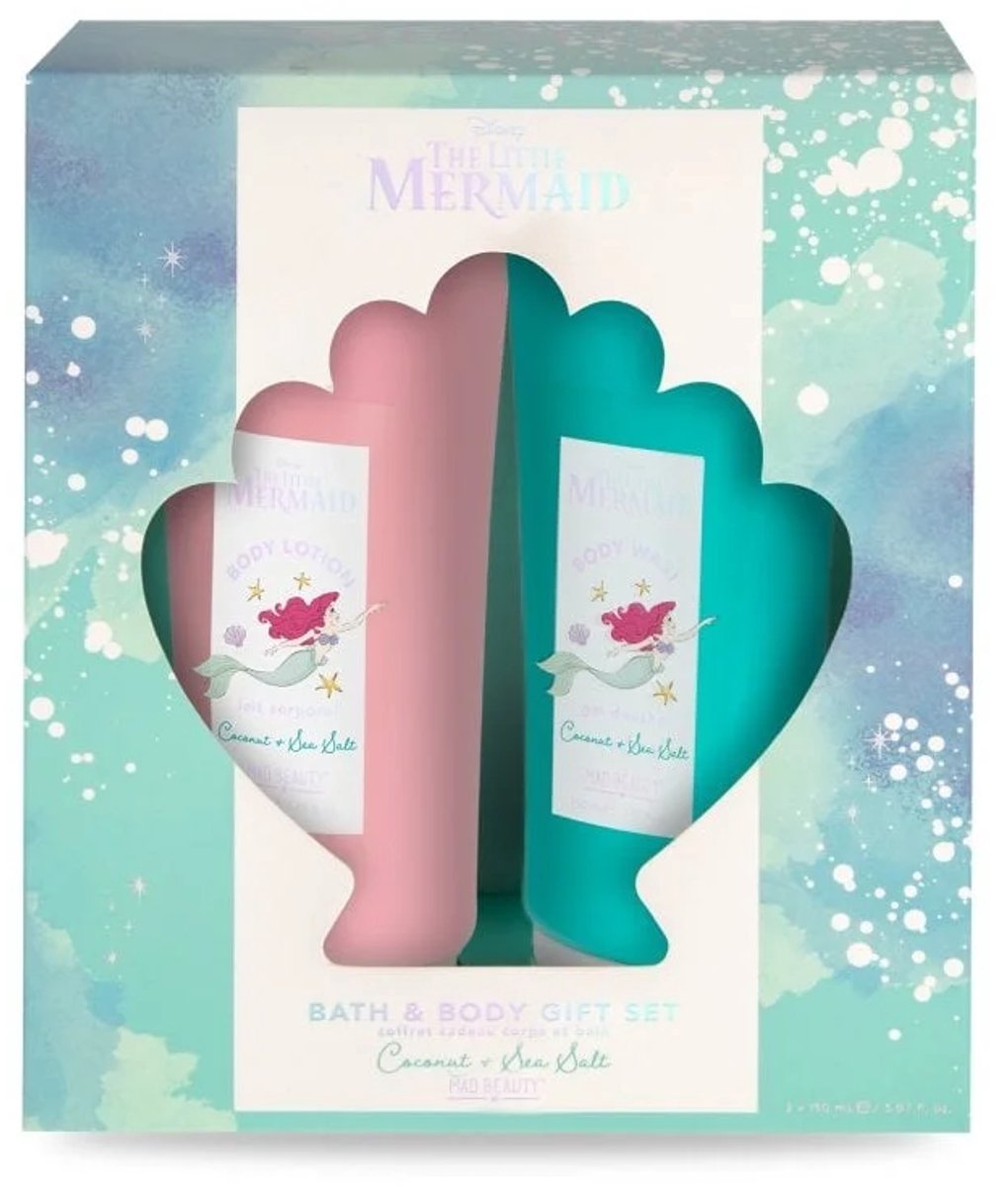Mad Beauty x Disney The Little Mermaid Bath and Body Gift Set - Cadeau Set - De Kleine Zeemeermin - Disney Beauty
