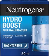 Neutrogena Hydro Boost Nachtcrème - intensief hydraterend en herstellende gezichtsverzorging met hyaluronzuur - voor alle huidtypen - 50 ml